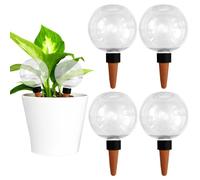 4 Pieza Riego automatico macetas, Regar Plantas Vacaciones, Diseño esférico | Bola de riego para Plantas Apta para Varias macetas (1Pieza x 500 ml)