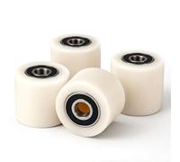 4 pieza Ruedas para Transpaleta Nylon 80 x 70 mm, Eje 20mm Ruedas para Transpaleta avec Roulements à Billes Roues Capacidad de Carga de 1000 kg pour Transpalettes Camions de Transport