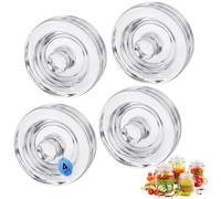 4 Piezas φ8cm Pesas de Fermentación de Vidrio Pesos para Fermentar