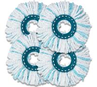 4 piezas Cabezas de Fregona de Repuesto Compatible con Leifheit Clean Twist Disc Mop,Repuesto para Fregona Microfibra para Todo Tipo de Limpieza del Suelo