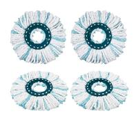 4 Piezas Cabezas de Fregona de Repuesto para Leifheit, Recambio Mopa para Leifheit Clean Twist Disc Mop, Palo Fregona para Leifheit Recambio Mopa, Fregona y Mopa para Leifheit Lavapavimenti