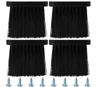 4 Piezas Cepillo para Chimenea, Recambio para Escoba de Chimenea