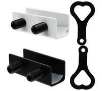 4 Piezas Cerradura de Ventana de Acero Inoxidable sin Taladro | Control Ajustable de Separación, para Ventanas Upvc Correderas, Uso Doméstico, Ayuda a Evitar Caídas y Accesos No Autorizados
