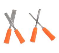 4 Piezas Cinceles de Carpintero Manuales de Acero y PVC | Juego de 4 Piezas de 24mm, Bordes Listos para Impacto, Agarre Cómodo, para Trabajos de Unión