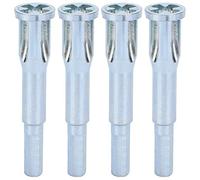 4 piezas de herramientas para torcer cables, conector automático de torsión rápida para electricidad, torcedor de cables de acero al carbono con portabrocas hexagonal para 2 a 5 (Universal)