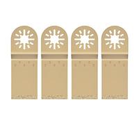 4 piezas de hoja de sierra oscilante de diamante, cuchillas multiherramienta de cambio rápido, hoja para quitar mortero en metal y madera, 7,8 x 3,3 cm