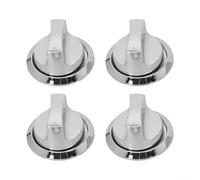4 piezas de repuesto de pomos de control de parrilla de gas, se ajustan a pomos de quemador de 58 mm galvanizados para equipos de cocina de barbacoa al aire libre (con base)