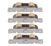 4 Piezas de Rodillos para Puertas Corredizas de Patio, Montaje de Puerta, Ventana, Pista, Accesorio, Rueda, Rodillo, Vidrio, Cobre, Rodamiento de Bolas, Tornillos, Polea, Puerta