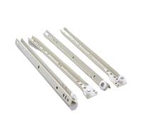 4 Piezas Diapositivas for Cajón Cierre Suave Riel for Deslizante for Gabinetes De Tres Secciones Herrajes for Muebles for Ropa Teclado Rodillo Polea Para Cajones De Armarios(12inch)
