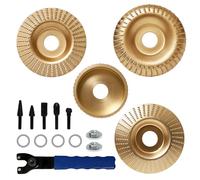 4 Piezas Disco Radial Madera Amoladora Muela Abrasiva, 100mm Disco Desbaste