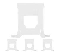 4 Piezas Kit de Montaje en Riel para Interruptor Trifasico de 22mm | Adaptador de Riel Botón Pulsador, Plástico Resistente, Instalación Segura y Estable, Uso Doméstico E Industrial