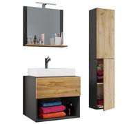 4 piezas Lavadero | Armario de lavabo Muebles de baño Set Sink Lendas II