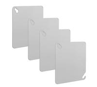 4 Piezas Placa de Cubierta Metálica de 4 Pulgadas | Placa Plana Acabado Liso y Orificios Alineados, Protección contra Polvo E Impacto, Uso en Reformas