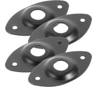 4 Piezas Placa de Entrada de Guitarra Eléctrica de Repuesto, Metal | Estilo Clásico, Estabilidad y Protección, para Guitarra Eléctrica, Mejora de Conexión, Pieza de Recambio