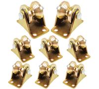 4 Piezas Ruedas Poleas para Cuerda Motores Eléctricos, Polea 55M con Polea con Rodamiento de Bolas, Revestimiento de Color Inoxidable, Silencioso, para Cuerdas Cable de Acero