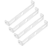 4 Piezas Soporte de Placa Colgante para Luz de Techo, Hierro Plata | Instalación Fácil y Ajuste de Orificios, Paquete, para Ventiladores y Apliques