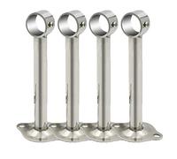 4 Piezas Soportes de Barras de Cortina de Acero Inoxidable Soporte de Techo para Cortina y Armario Soporte para Tubo de Brida para Barra de Palanca Cortina de Ducha