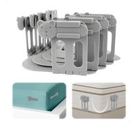 4 Piezas Sujeta Sabanas Bajeras, Piezas Sujetadores de Sábanas con Tiras de Bloqueo Kit, Sujeta Sabanas Bajeras Bed Sheet Lock, Ajustables Bed Sheet Holder Pinzas para Sábanas para Todos los Colchones