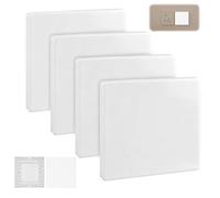 4 Piezas Tapa Ciega Enchufe Pared, Tipo 86 Tapa Ciega Enchufe Cables Pared | Cubiertas Ocultas para Enchufes, Protector de Enchufes Exterior para de Baño, Cocina, Dormitorio