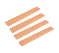 4 Piezas Tira de Corcho para Tablón de Anuncios 5x38cm sin Marco | Color Caqui, Instalación Fácil y Portátil, Incluye Chinchetas para Aulas y Oficina