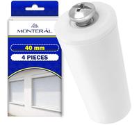 4 Piezas Topes Persianas 40 mm Color Blanco Tope Persiana Fabricados en Plástico Resistente - MONTERAL
