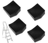 4 PiezasTacos Escaleras De Aluminio, 50x25mm Patas De Goma Para Escaleras