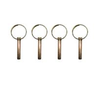 4 pines M10 Lynch Pin Linch Pin Lynch Pin Lynch Pin de acero inoxidable de alta resistencia Pin de bloqueo de remolque con anillo Pin de linchamiento para tractores agrícolas, remolques, camiones,