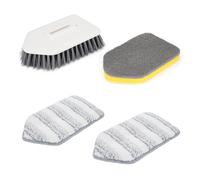 4 Recambios Cabezal de cepillo reemplazable para cepillo de limpieza de ducha de 3 en 1. 4 piezas Cabeza de cepillo desmontable para la bañera de ducha Azulejos de la pared de la pared de la pared