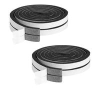 4 Rollos Burlete Autoadhesivo, 15mm x 10mm Cinta de Goma Espuma 8m Largo Aislante Acústico y Térmico Impermeable para Puertas y Ventanas, Cinta Selladora Antirruido