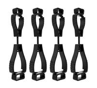 4 soportes para guantes, giratorios 360°, pinzas para guantes, soporte para cinturón de bomberos, guantes, clip portátil para trabajadores, bomberos, jardines, obras de construcción, zapatos, cascos