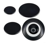 4 tapas de quemador de gas para hornos, tapas de llama, corona de anillo, 4 tapas de quemador adecuadas para estufa de gas SABAF, accesorios para quemadores de horno (plano)