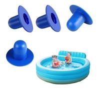 4 Tapones de Repuesto para Piscina sobre el Suelo, Tapones de Pared de Piscina, Tapón de Orificio de Colador y Bomba de Filtro, Compatible con Intex y Bestway, Tapones de Goma para Piscinas