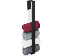 4 toalleros, acero inoxidable 430, para baño o cocina, autoadhesivos, barra para toallas sin necesidad de taladro, dimensiones 45x4x6 cm, color