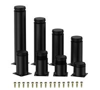 4 Uds. Patas de muebles de acero inoxidable de 5-30cm, patas ajustables de Metal, para patas de mesa de gabinete, patas de sofá, pie de repuesto para muebles 5cm