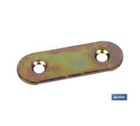 4 uds placa de union 75 x 20mm caja 12 unid.