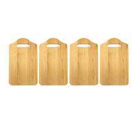 4 Unidad Tablero de Desayuno Madera 25x15x1cm la Tabla Cortar Cocina Natural