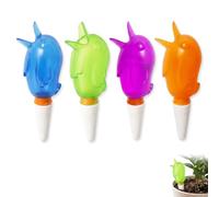 4 Unidades Bolas de Riego Automático en Forma de Pájaro - Autorriego para Macetas con Cabeza de Terracota, Dispositivo para Regar Plantas Interior, Ideal Vacaciones