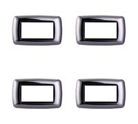 4 unidades, placas compatibles con Bticino Living, placas de plástico abombado 3/4/7 plazas, para soportes azules - Kit de 4 unidades