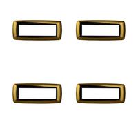 4 unidades, placas compatibles con Bticino Living, placas de plástico abombado 3/4/7 plazas, para soportes azules - Kit de 4 unidades