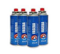 4 Unidaes de Cartucho de Gas para Camping CP250 227 g con sistema de seguridad. Ideal para cocinas portátiles, sopletes, hornillos quemadores. bombona camping gas portátil, cartucho camping gas.