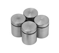 4 unids acero inoxidable de vidrio Standoff Publicidad Tornillo Clavos Titulares Nail Hardware Montajes Tornillos(25 * 25MM)