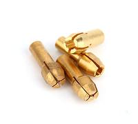 4 Unids Juego de Tuercas Adaptador Herramientas de Latón Collet Eléctrico Pulido Taladro Chuck Holder para Rotativo 1mm 1.6mm 2.3mm 3.2mm