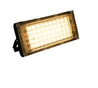 4 Unids/lote 50W 100W Luz De Inundación Led AC Reflector For Exterior IP65 Impermeable Lámpara Calle LED Iluminación Paisaje Garaje en el jardín(Warm White,50W 4Pcs)