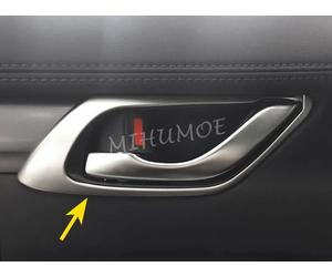 4 unids/set cromado manija de puerta Interior de coche embellecedores ABS para Mazda CX-5 (KF) 2017-2025 Accesorios