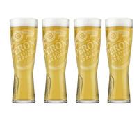 4 vasos de pinta Peroni con diseño distintivo en relieve nucleado y endurecido, 10 onzas