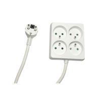 4-way power strip square