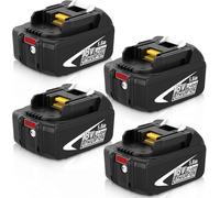 4 X 5.0Ah 18V Batería de Repuesto para Makita BL1860B (Azul) | Compatible con BL1860, BL1850B, BL1850, BL1840B, BL1840, BL1830B, BL1830, BL1820, BL1815, BL1825, BL1835