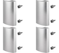 4 x SOTECH manilla para puerta de balcón SEJA II aluminio aspecto acero inoxidable 85 x 40 x 20 mm manilla para puerta de patio
