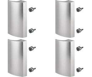 4 x SOTECH manilla para puerta de balcón SEJA II aluminio aspecto acero inoxidable 85 x 40 x 20 mm manilla para puerta de patio