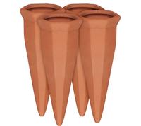 40 conos de riego para macetas, dispensadores de agua para plantas, hechos de arcilla, vino y botellas de PET. Conos de riego de terracota
